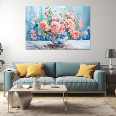 Flower Vase Watercolor Painting